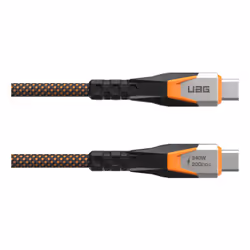 Urban Armor Gear 9B4415114097, 0.75 m, USB C, USB C, USB 3.2 Gen 2x2, 0.48 Gbit/s, Black, Orange