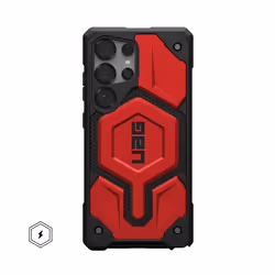 Urban Armor Gear Monarch Pro mobile phone case 17.3 cm (6.8") Cover Black, Red