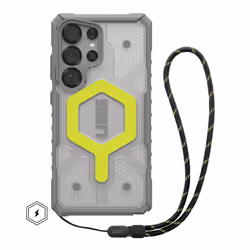 Urban Armor Gear Pathfinder Clear Active Neon Case, Cover, Samsung, Galaxy S25 Ultra, 17.3 cm (6.8"), Transparent, Yellow