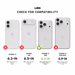 Urban Armor Gear Plyo mobile phone case 16 cm (6.3") Cover Transparent, White - Additional view 5