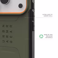 Urban Armor Gear 114545117297 mobile phone case 16 cm (6.3") Cover Olive, Orange - Additional view 7