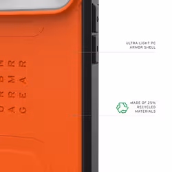 Urban Armor Gear Civilian Cover iPhone 17 Pro Max PC Orange - Additional view 6