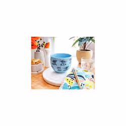 Lilo & Stitch Japanese Ceramic Dinnerware Set | Includes 20-Ounce Ramen Noodle Bowl and Wooden Chopsticks