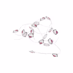 Hello Kitty 888786 Hello Kitty Face Logo Decorative LED String Lights - Pink & White - 20 Count