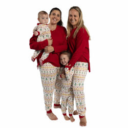 Burt's Bees Baby Baby 1-Piece Family Jammies Matching Holiday Organic Cotton Pajamas  Gingerbread Fair Isle  0-3 Months