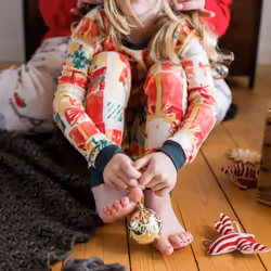 Burt's Bees Baby Baby 2-Piece Family Jammies Matching Holiday Organic Cotton Pajamas  All Wrapped Up  18 Months