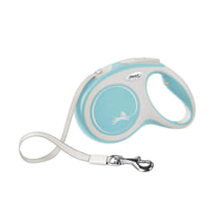FLEXI New Comfort Retractable Dog Leash (Tape)  Ergonomic  Durable and Tangle free Pet Walking Leash for Dogs Up to 26 lbs  10 ft  Extra Small  Blue/P