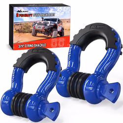 Nilight 2 Pack 3/4 D-Ring Shackle with 7/8 Screw Pin 41 887lbs Break Strength  Heavy Duty Off Road Recovery Shackle with Isol ...