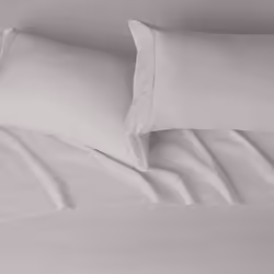 Amazon Basics Lightweight Super Soft Comfortable Easy Care Microfiber 4-Piece Bed Sheet Set with 14-Inch Deep Pockets  Queen  Light Gray  Solid