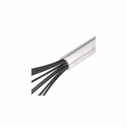 Stainless Steel and Silicone Non-Stick Coated Whisk Set, Pack of 3, Black, 20.3, 25.4 and 30.5 cm (Previously AmazonCommercial brand)