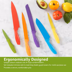 12-Piece Knife Set, Multicolor