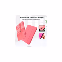 for iPad 10th Generation Case with Pencil Holder 2022 10.9 Inch, Clear Back iPad 10 Case, 10th Gen iPad Case for A2696 A2757 A2777 -Pink