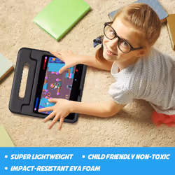 Kids Case for iPad 10th Generation with Pencil Holder, iPad 10 case 10.9 Inch 2022 Shockproof Lightweight Kids Case with