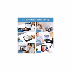ProCase Keyboard Case with Multi-Touch Trackpad for iPad 10th Generation  360 Degree Rotation 7 Color Backlit Touchpad Keyboard Case for 10th Gen 10.9