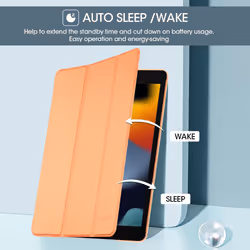 for iPad 9th Generation 2021/ iPad 8th Generation 2020/ iPad 7th Generation 2019 Case, iPad Cover 9th Generation 10.2 iPad Case -Orange