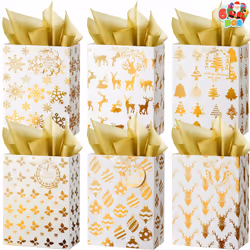 Joyin 15796, Gift wrap bag, Multicolour, Christmas, 6 pc(s)