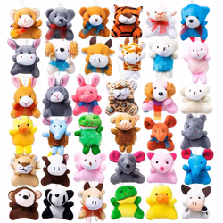 12 Pack Random Mini Animal Plush Toy Assortment (12 Units 3" Each),Bulk Stuffed Animals for Kids, Small Animals Plush Keychai ...