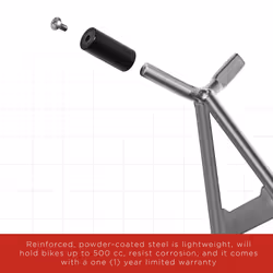 OxGord Dirt Bike Kickstand Triangle Lift - Dirtbike Accessories Parts Best for Mini Motorcycle Kick Stand - Motocross Moto Bikes Jack Stands