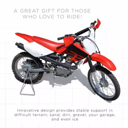 OxGord Dirt Bike Kickstand Triangle Lift - Dirtbike Accessories Parts Best for Mini Motorcycle Kick Stand - Motocross Moto Bikes Jack Stands