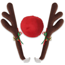 OxGord Car Reindeer Antlers & Nose - Christmas Decorations for Car - W