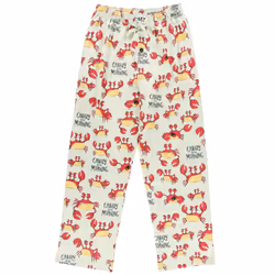 Lazy One Animal Pajama Pants for Men  Men's Separate Bottoms  Lounge Pants  Crab (Crabby  X-Small)