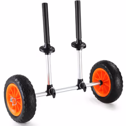 VEVOR Heavy Duty Kayak Cart, 280lbs Load Capacity, Detachable Canoe Trolley Cart with 10'' Solid Tires