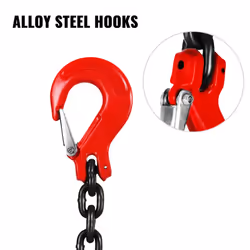 VEVOR Chain Sling 5/16 Inch X 5 Ft Chain Sling for Engine Hoist G80 Alloy Steel Lifting Sling Chains 3 Ton with 4 Leg Grab Hooks