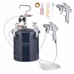 VEVOR Spray Paint Pressure Pot Tank, 10L/2.5gal Air Paint Pressure Pot, 1.5mm+4mm Two Nozzles Two Spray Paint Guns for Indust ...