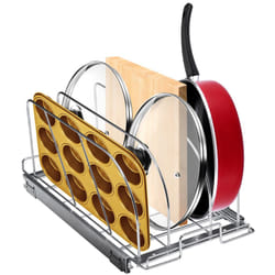 VEVOR Pan and Pot Rack  Expandable Pull Out Under Cabinet Organizer  Cookie Sheet Baking Pans tray Organization  Adjustable Wire
