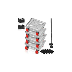 Furniture Dolly, Furniture Moving Dollies with 360 PP Swivel Wheels & Carbon Steel Panel, 250 Lbs Capacity Furniture Lift Mover Tool Set for Moving