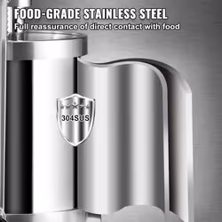 VEVOR Sausage Stuffer  Manual 7LB/3L Capacity  Two Speed 304 Stainless Steel Sausage Filling Machine with 4 Stuffing Tubes  Silver