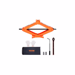 VEVOR Scissor Jack 2.5 Ton Steel Scissor Car Lift Jack Kit with Lug Wrench