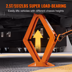 VEVOR Scissor Jack 2.5 Ton Steel Scissor Car Lift Jack Kit with Lug Wrench