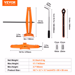 VEVOR Scissor Jack 2.5 Ton Steel Scissor Car Lift Jack Kit with Lug Wrench - Additional view 6