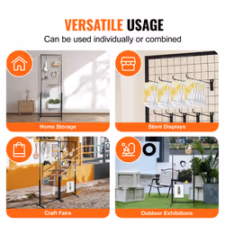 VEVOR 2' x 5.6' Grid Wall Panels Tower 2 Packs Wire Gridwall Display Racks - Additional view 5