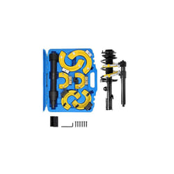 VEVOR Strut Spring Compressor Set, Macpherson Strut Spring Compressor Kit, Interchangeable Fork Strut Coil Extractor Remover Tool, with Yellow Protec