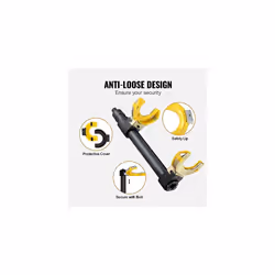 VEVOR Strut Spring Compressor Set, Macpherson Strut Spring Compressor Kit, Interchangeable Fork Strut Coil Extractor Remover Tool, with Yellow Protec
