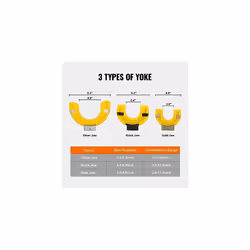 VEVOR Strut Spring Compressor Set, Macpherson Strut Spring Compressor Kit, Interchangeable Fork Strut Coil Extractor Remover Tool, with Yellow Protec - Additional view 9