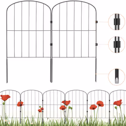 VEVOR Garden Fence No Dig Fence 24''(H)x13''(L)Animal Barrier Fence 10 Pack