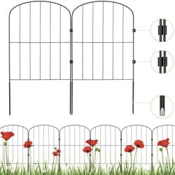VEVOR Garden Fence No Dig Fence 24''(H)x13''(L)Animal Barrier Fence 10 Pack