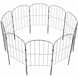 VEVOR Garden Fence No Dig Fence 24''(H)x13''(L)Animal Barrier Fence 10 Pack - Additional view 10