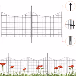 VEVOR Garden Fence No Dig Fence 36.6''(H)x29.5''(L) Animal Barrier Fence 5 Pack