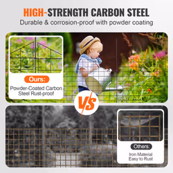 VEVOR Garden Fence No Dig Fence 36.6''(H)x29.5''(L) Animal Barrier Fence 5 Pack