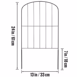 VEVOR Garden Fence No Dig Fence 24''(H)x13''(L)Animal Barrier Fence 28 Pack - Additional view 7