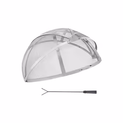 Vevor HKWZ201BXGQXHKE2TV0 40 in. Fire Pit Round Wood Burning Spark Screen Cover Lid Stainless Steel