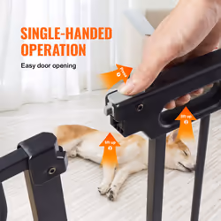 VEVOR Baby Gate Safety Stair Gate Dog Barrier Doorway 29.5"-57.8" Wide 30" Tall