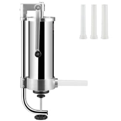 VEVOR Sausage Stuffer  5LBS/3L Stainless Steel Homemade Sausage Maker Vertical Meat Filling Kitchen Machine  Packed 3 Stuffing Tubes