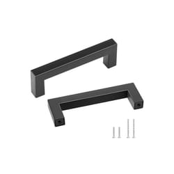 Vevor CJLSBXGPS30P29RL2V0 3.86 in. Stainless Steel Kitchen Square Cabinet Handles Pulls, Matte Black - Pack of 30