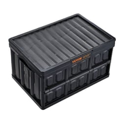VEVOR Collapsible Storage Bins with Lids Folding Stackable Containers 45L 3-Pack