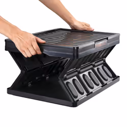 VEVOR Collapsible Storage Bins with Lids Folding Stackable Containers 45L 3-Pack - Additional view 10